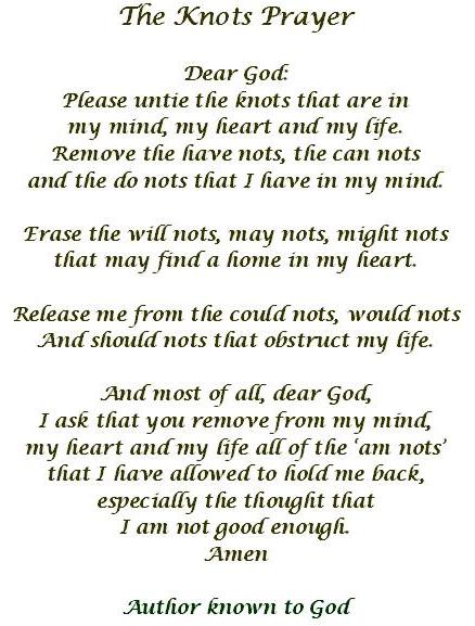 knots prayer