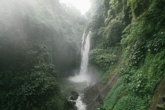 outdoors waterfall